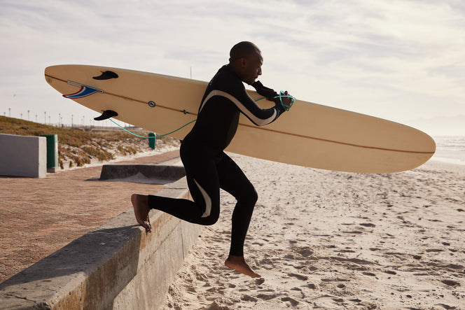 surfer on the beach