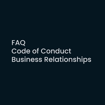 FAQ code of conduct business relationships