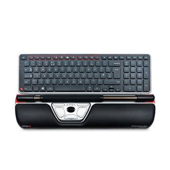 RollerMouse Red and Balance Keyboard on transparent background