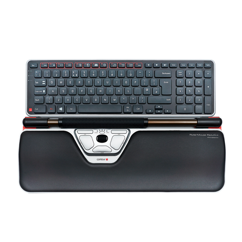 RollerMouse Red plus and Balance Keyboard transparent background